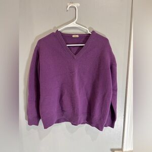MALO Cashmere Made in Italy V Neck Women’s Luxury Sweater